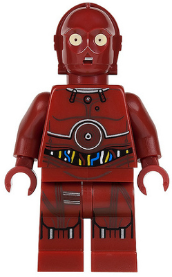 LEGO Minifigure -- TC-4 Protocol Droid-Star Wars / Star Wars Episode 1 -- SW0546 -- Creative Brick Builders